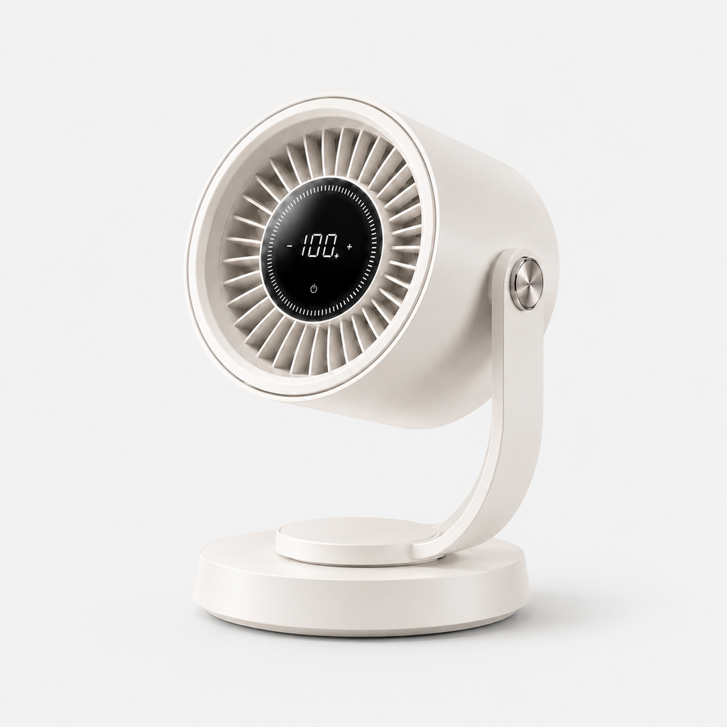 Tiankeplus Floating Desktop Turbo Fan (90° Auto Oscillation, 270° Adjustable Angle, Quiet Comfort Air Circulation)
