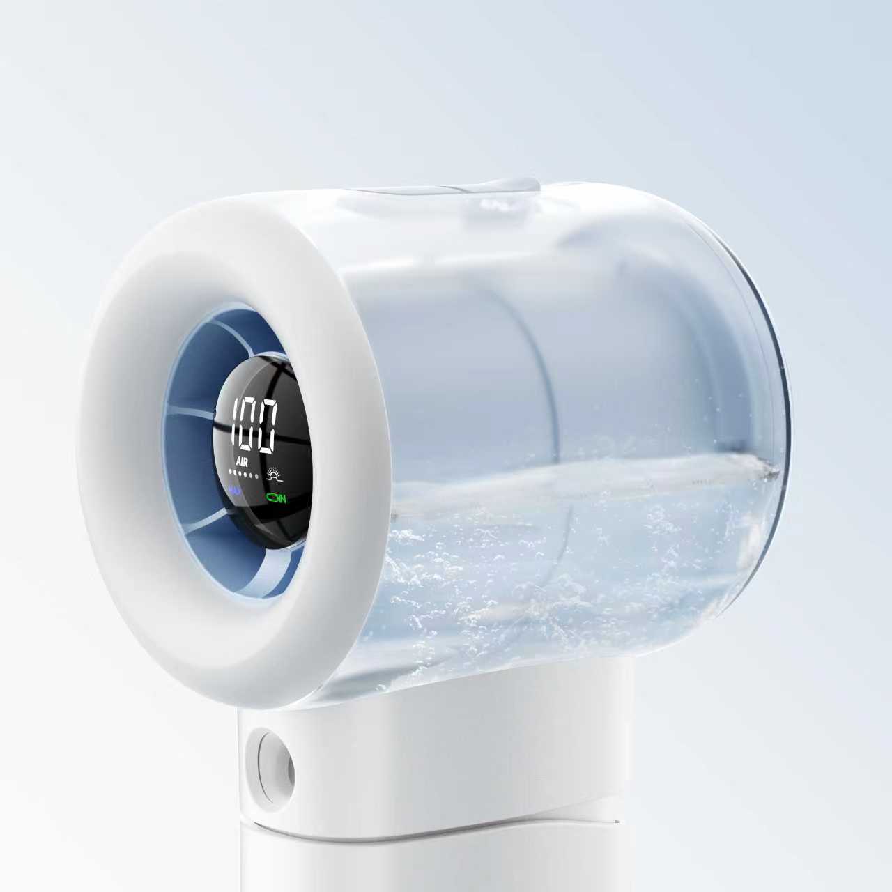 Tiankeplus Jet 20 Pro High-Speed Mist Cooling Fan (Turbo Airflow + Cool Mist, 30° Adjustable, Handheld/Desktop Use)